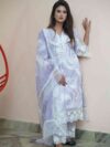 Lavender pant Kurta Glaze cotton