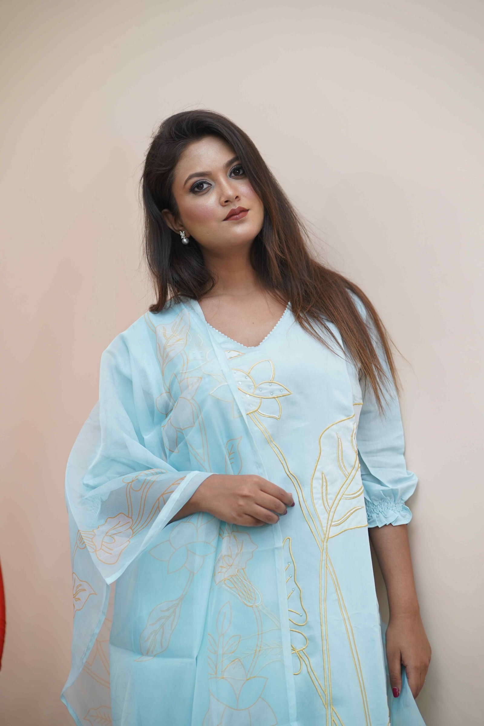 Sea Blue Pant Set - Image 2