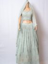 Pastel Turquios Big Pearl Lehnga