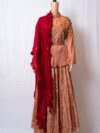 Tawny Brown Designer Lehnga with Kurti