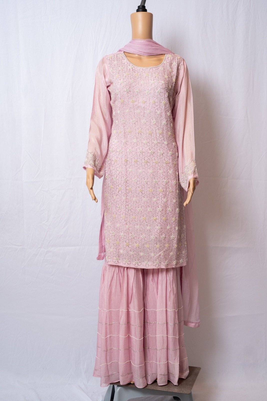 Lavender Gorgette Gharara - Image 3