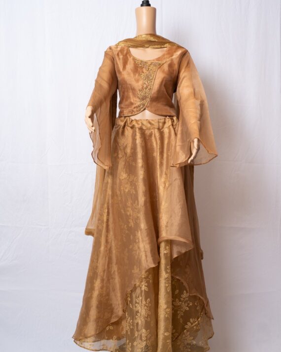 Copper Gold Lehnga