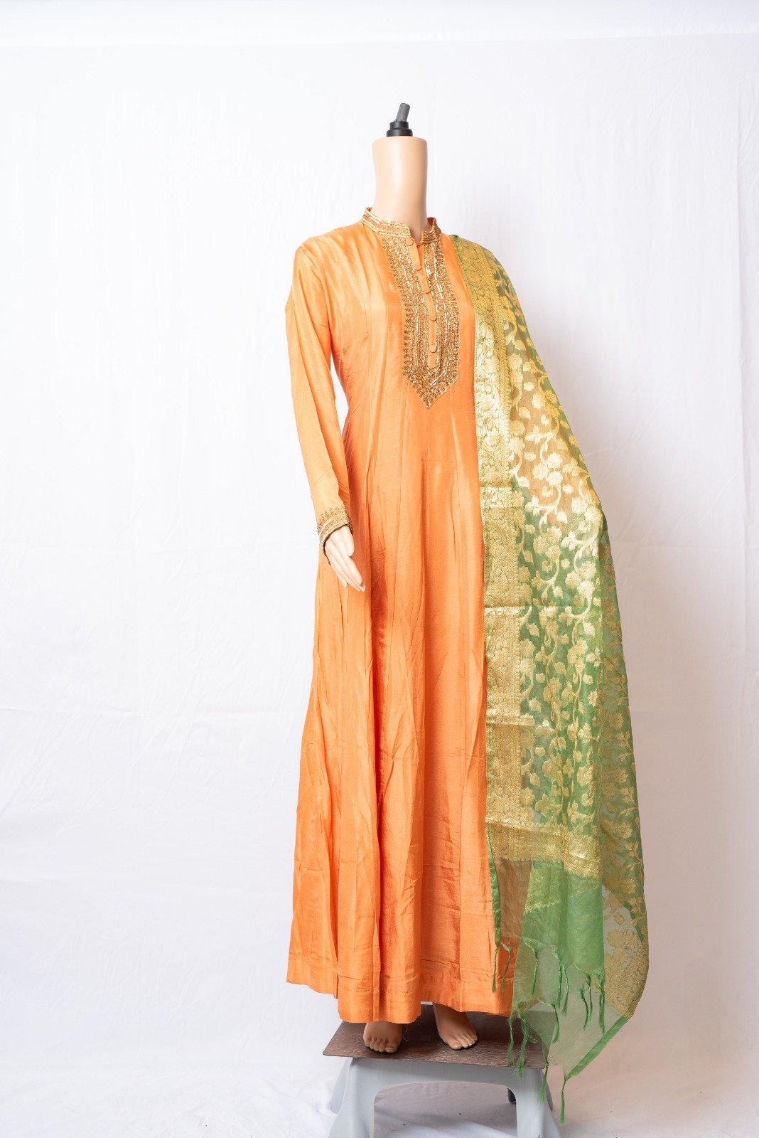 Orange Peach Gown - Image 3