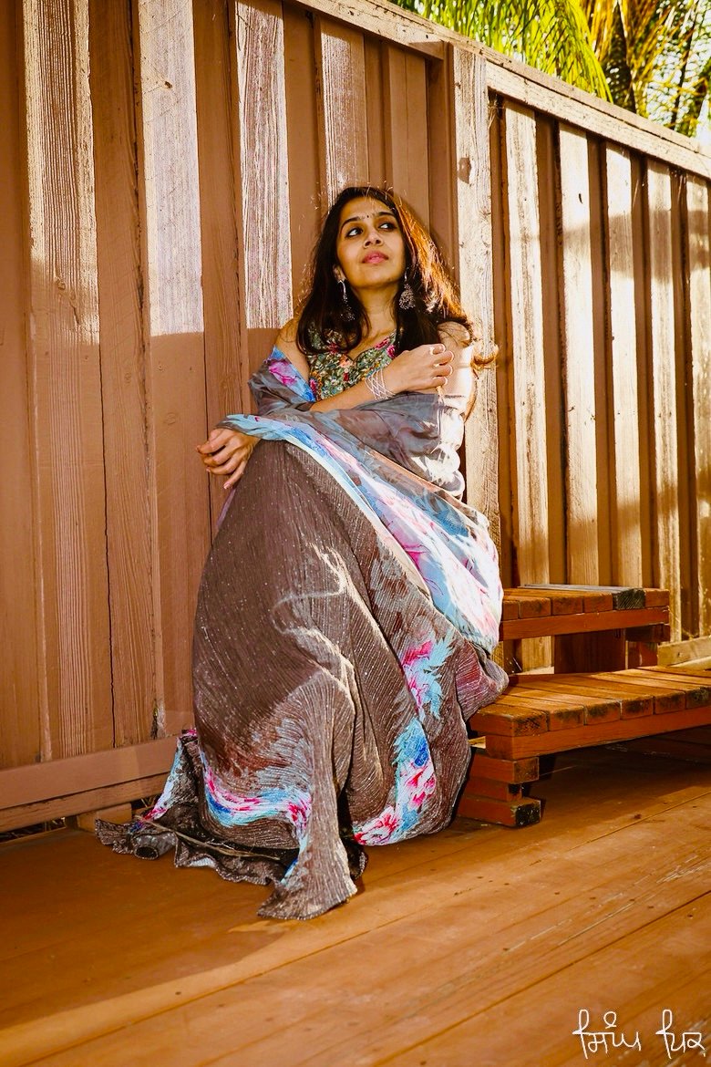 Printed crape lehnga - Image 3