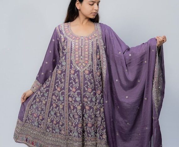 Purple lavender frock