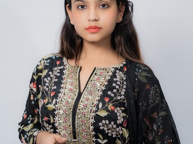 Black Chiffon multi color - Image 2