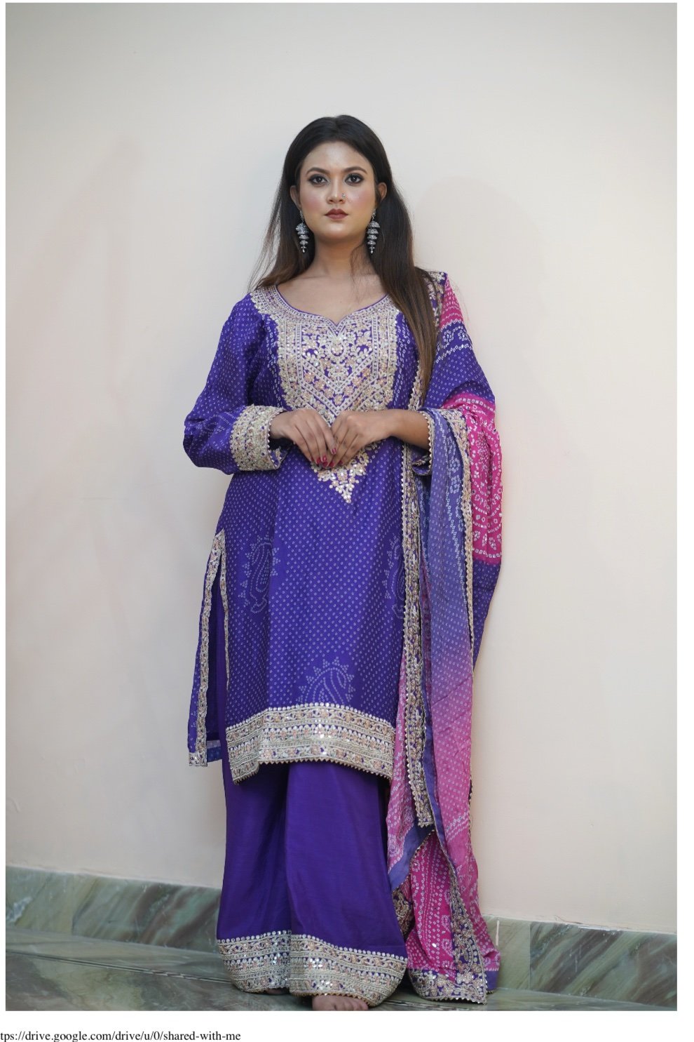 Purple and pink plazzo - Image 3