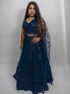 Midnight sky blue  Lehenga