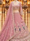 Pink Bridal Lehenga for Women